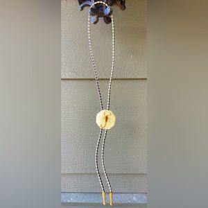 Vintage Scorpion Buck-stitch Bolo Tie